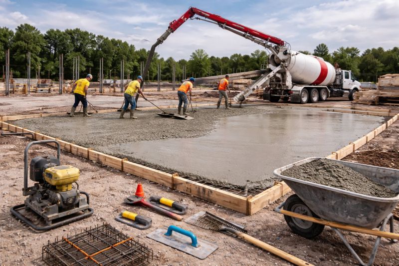 Commercial Slab Construction in Winston Salem, NC